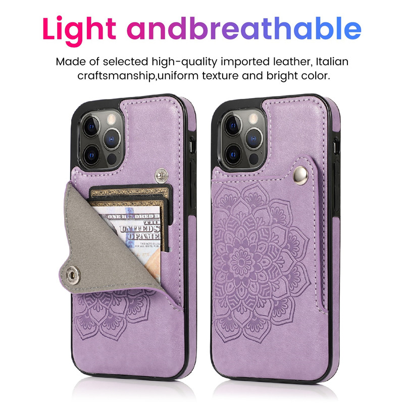 Ốp lưng ví có ngăn đựng thẻ đa năng cho IPhone 12 IPhone11 Pro Max MIni iPhone 13 Pro max case