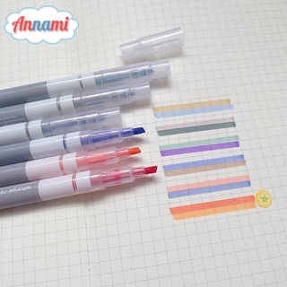 Set 6 Bút Đánh Dấu Dạ Quang Nhiều Màu Sắc Độc Đáo