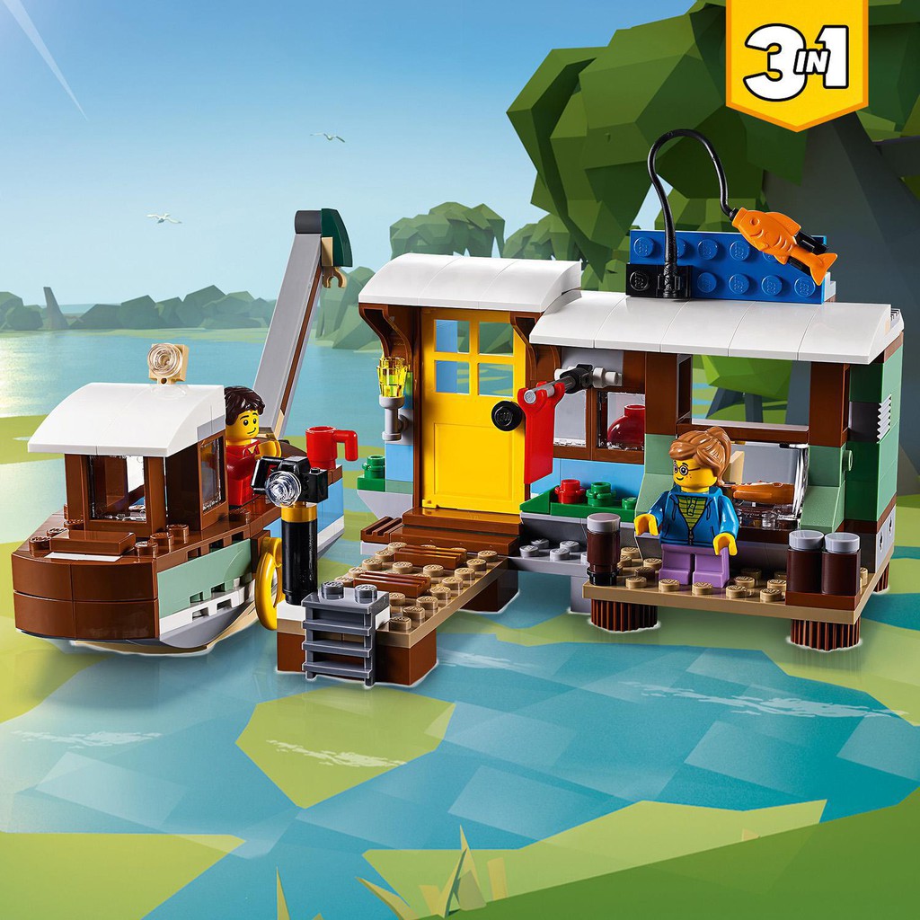 LEGO CREATOR Nhà Thuyền Trên Sông 31093 (396 chi tiết)