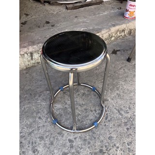 (Rẻ nhất shoppe) Ghế đôn inox chân tròn cao 50cm