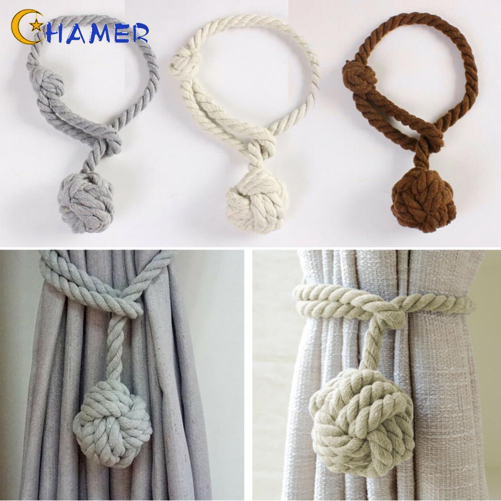 Diy Jute Rope Curtain Tie Backs | Homeminimalisite.com