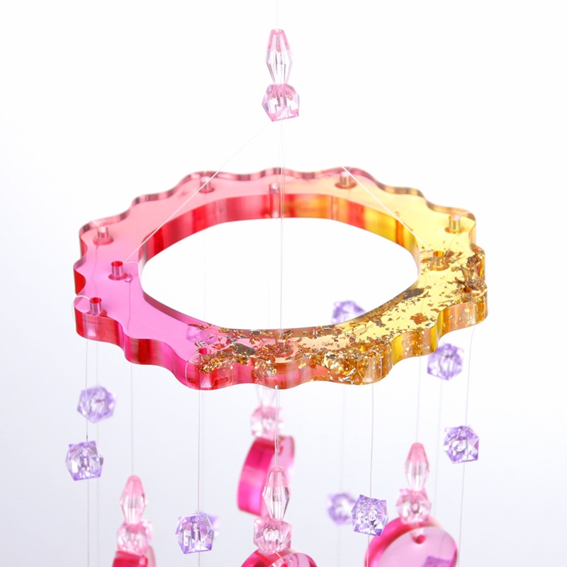 Khuôn Silicone Làm Mặt Dây Chuyền Hình Chuông Gió DIY