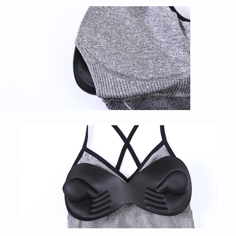 【Cổ sẵn sàng】 Áo ngực có đệm cổ V sexy của phụ nữ Singlet Áo tăng giảm béo liền mạch Áo lót