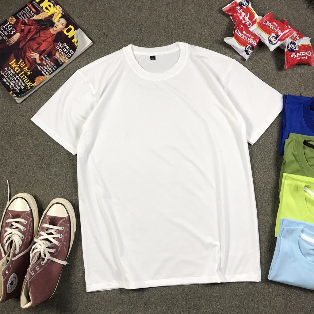 Áo thun nam trơn tay ngắn,cổ tròn dáng unisex tay ngắn Basic Tee phông trơn nam nữ | BigBuy360 - bigbuy360.vn