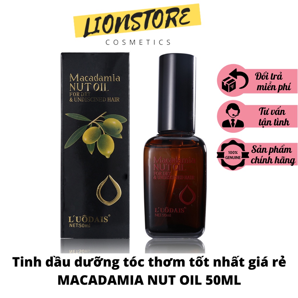 Tinh dầu dưỡng tóc thơm tốt nhất giá rẻ MACADAMIA NUT OIL 50ML