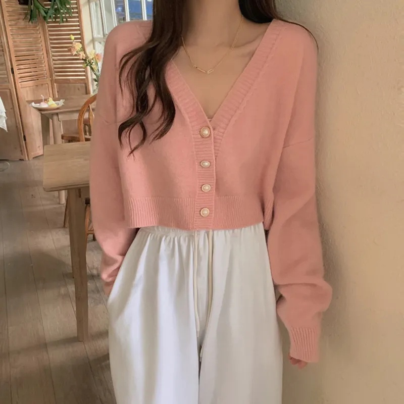 NRVP Áo KhoáC Cardigan Tay DàI Phong CáCh HàN QuốC