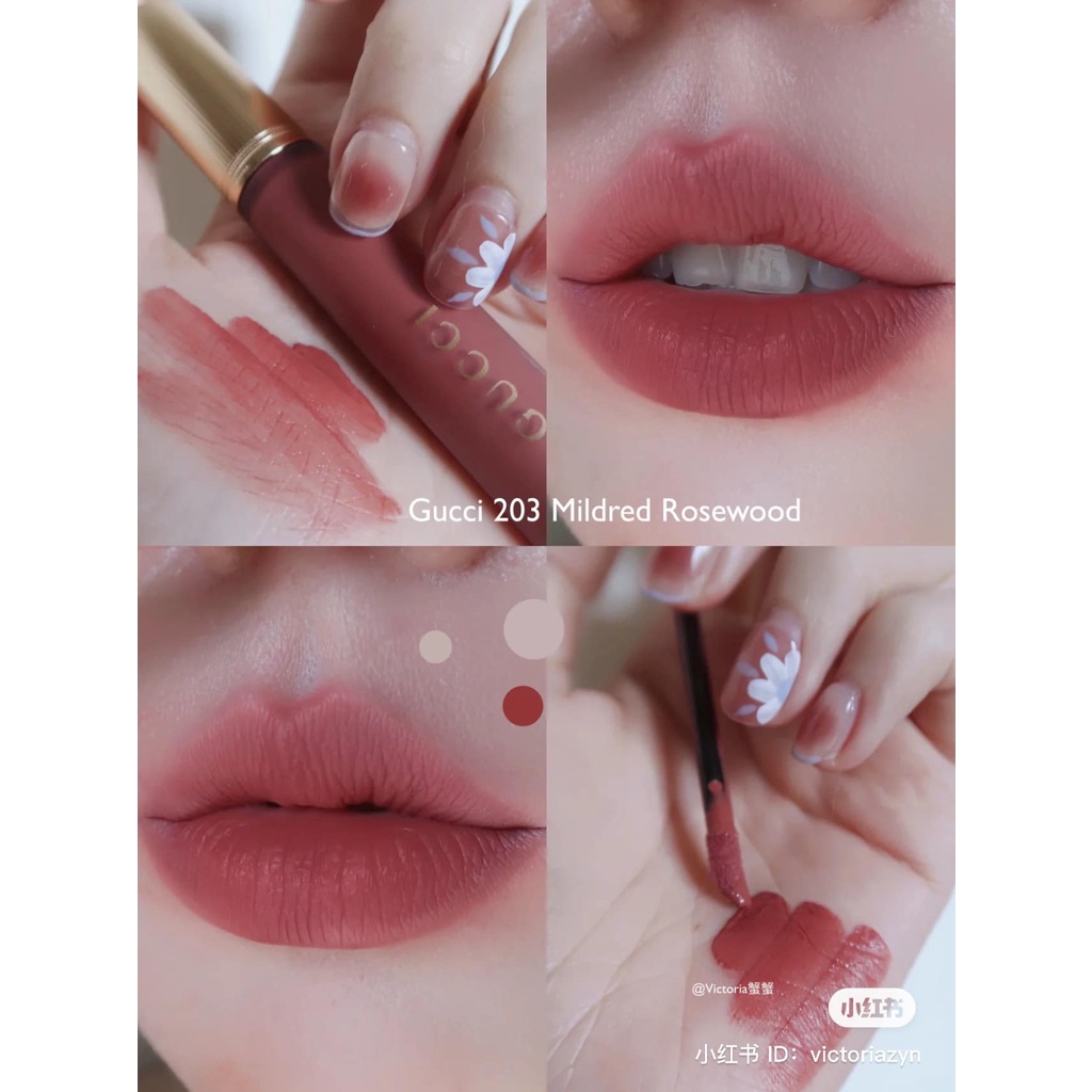 Son Kem Lì Gucci Rouge Liquid Matte Màu 203, Màu 208, Màu 505, Màu 25, Màu 311 Chính Hãng