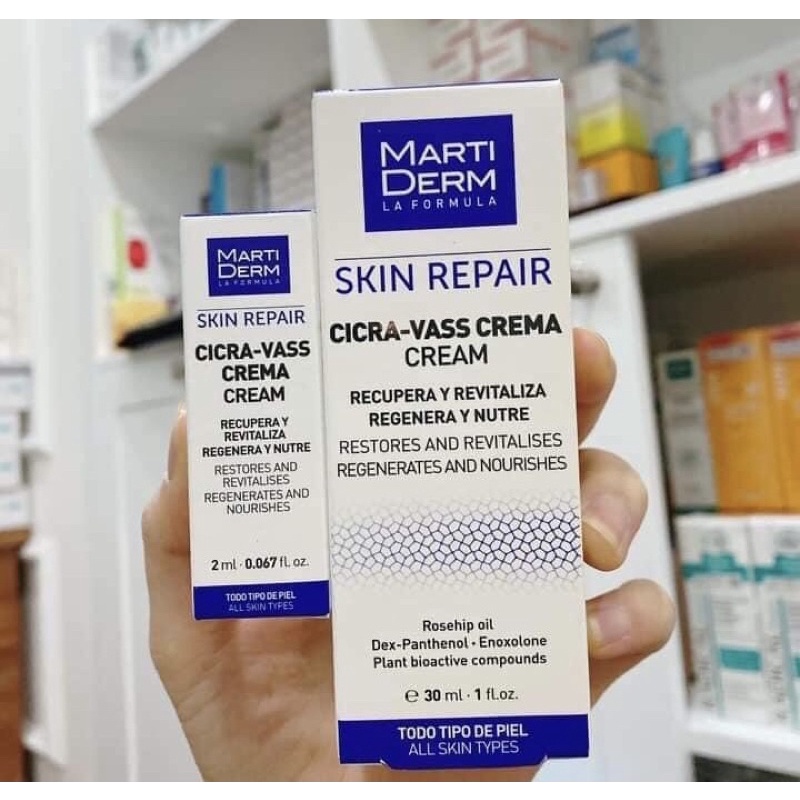 Kem dưỡng ẩm MartiDerm Skin Repair Cicra Vass Cream tái tạo, phục hồi da 30ml