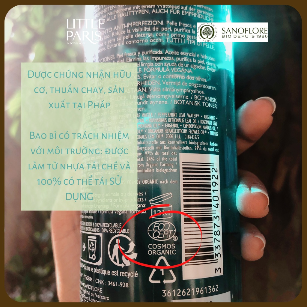 Nước Hoa Hồng Sanoflore Aqua Magnifica Essence Toner