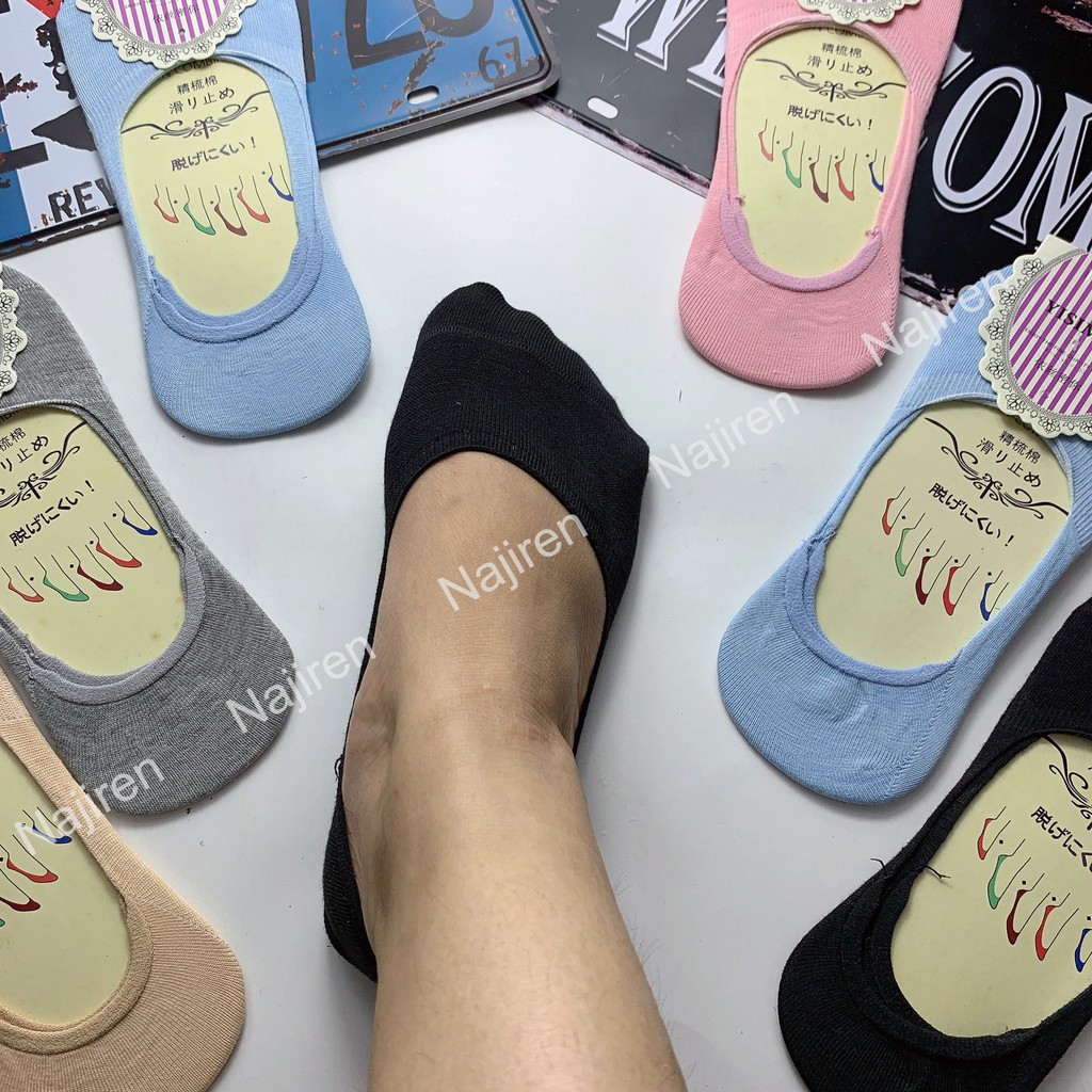 Sét 5 đôi tất nữ cổ ngắn cute, tất chân nữ dáng lười TAT22