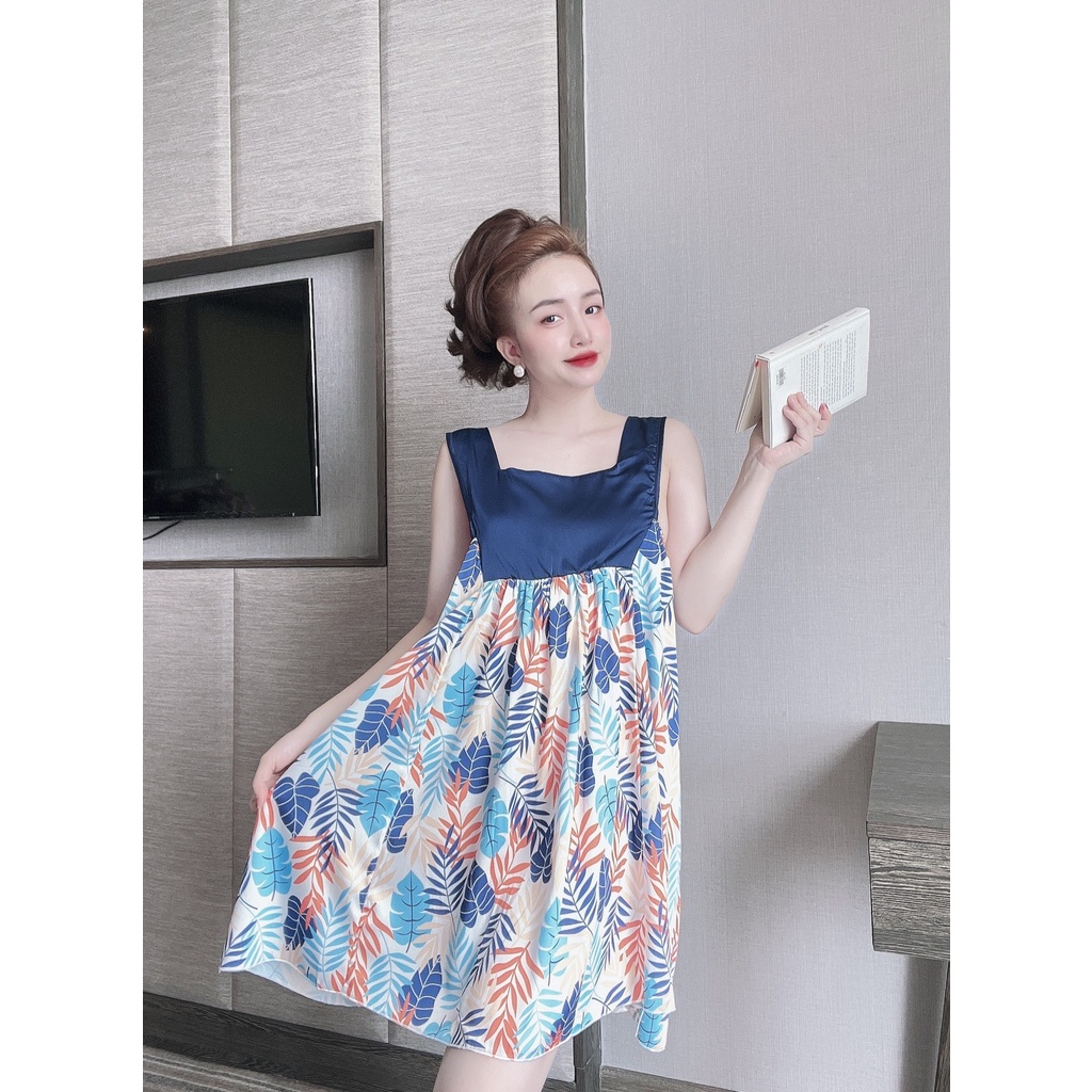 Đồ ngủ sexy Đầm ngủ lụa Latin cao cấp mềm mại xinh xắn Form dưới 58kg