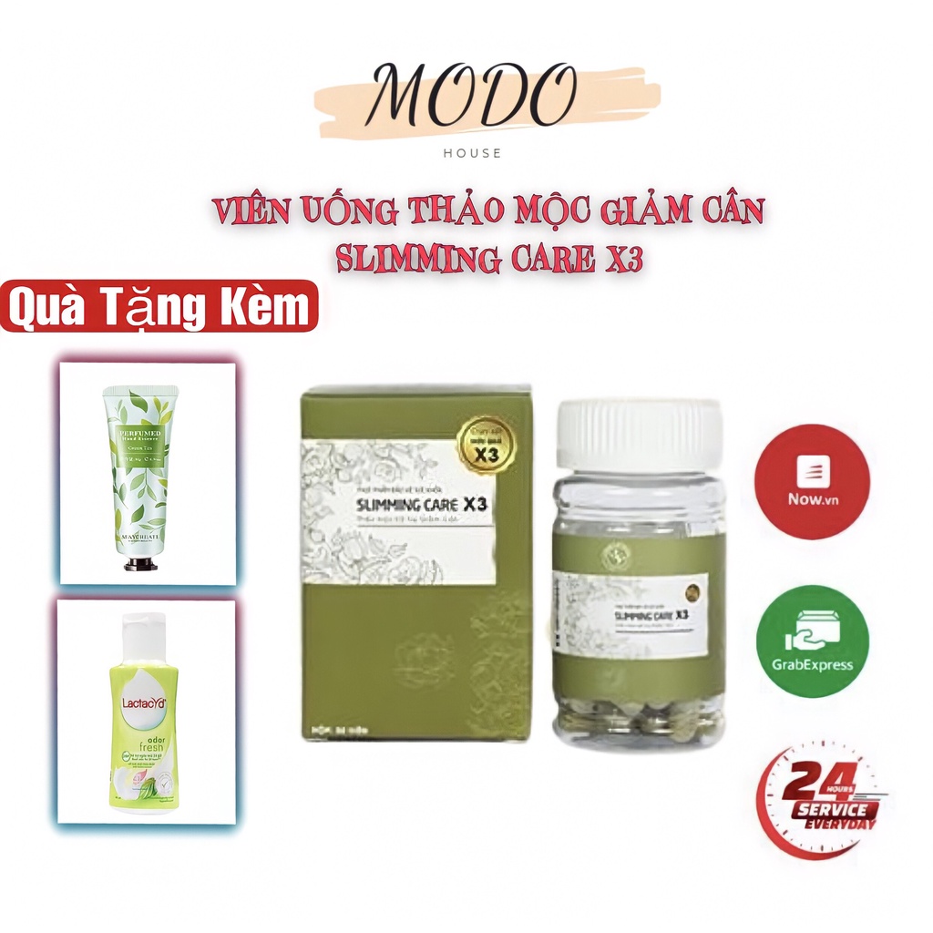 Slimming Care X3 Viên Uống Thảo Mộc Giảm cân bản mới, Thon Gọn Cơ Thể, Giảm Mỡ Toàn Thân