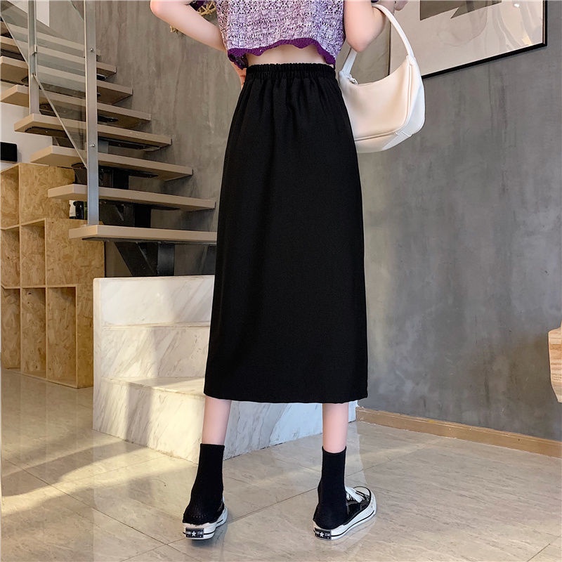COZOK Chân váy chữ A lưng cao plus size thời trang nữ tính