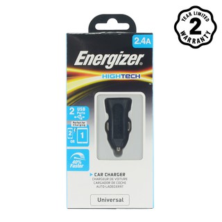Sạc Ô Tô Energizer 2.4A 2USB - DCA2BHBK3