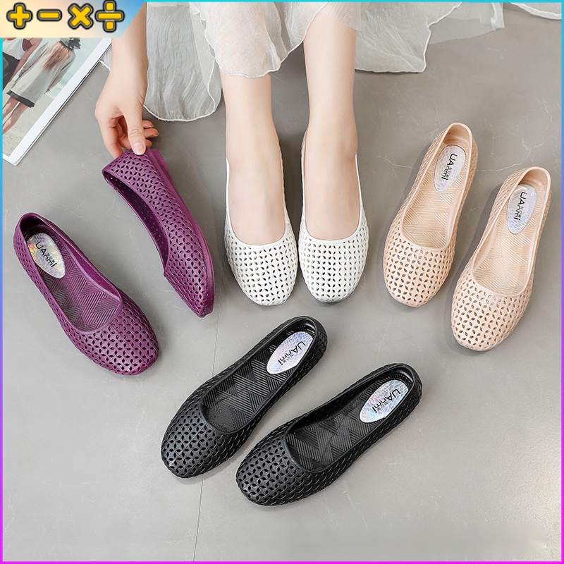 Giày Búp Bê Đế Bằng Mềm Mại Chống Trượt Thiết Kế Thoáng Khí Thời Trang Hàn Quốc Cho Nữ