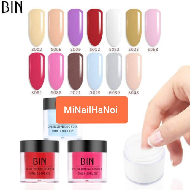 Bột nhúng thương hiêu Bin các màu siêu đẹp