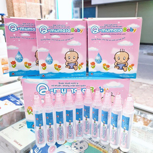 Nước muối sinh lý vô khuẩn cho bé Q - Mumasa Baby