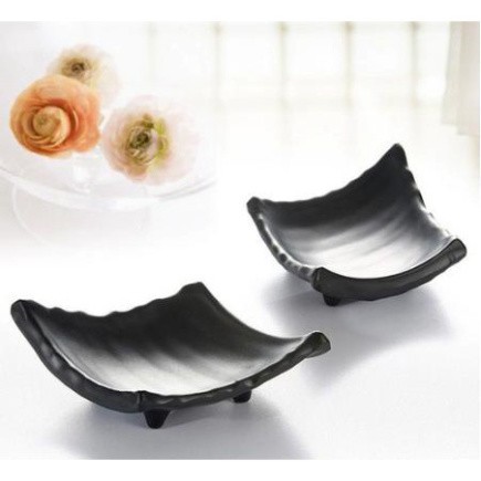 Chén Dĩa Đĩa Nước Chấm Nhựa Melamine Đen Nhám Cao Cấp Đa Dạng Size Và Mẫu