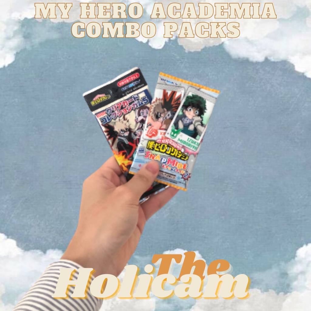 COMBO PACK GÓI SNAPMIDE + PACK GÓI CLEARCARD MY HERO ACADEMIA HỌC VIỆC SIÊU ANH HÙNG
