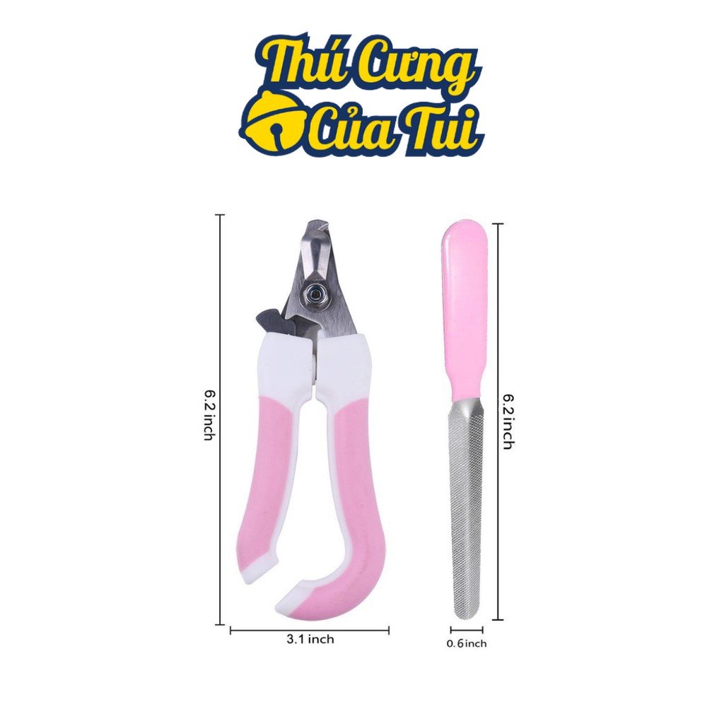 Bộ Kềm Cắt Dũa Móng Cho Thú Cưng Chó Mèo - Thú Cưng Của Tui