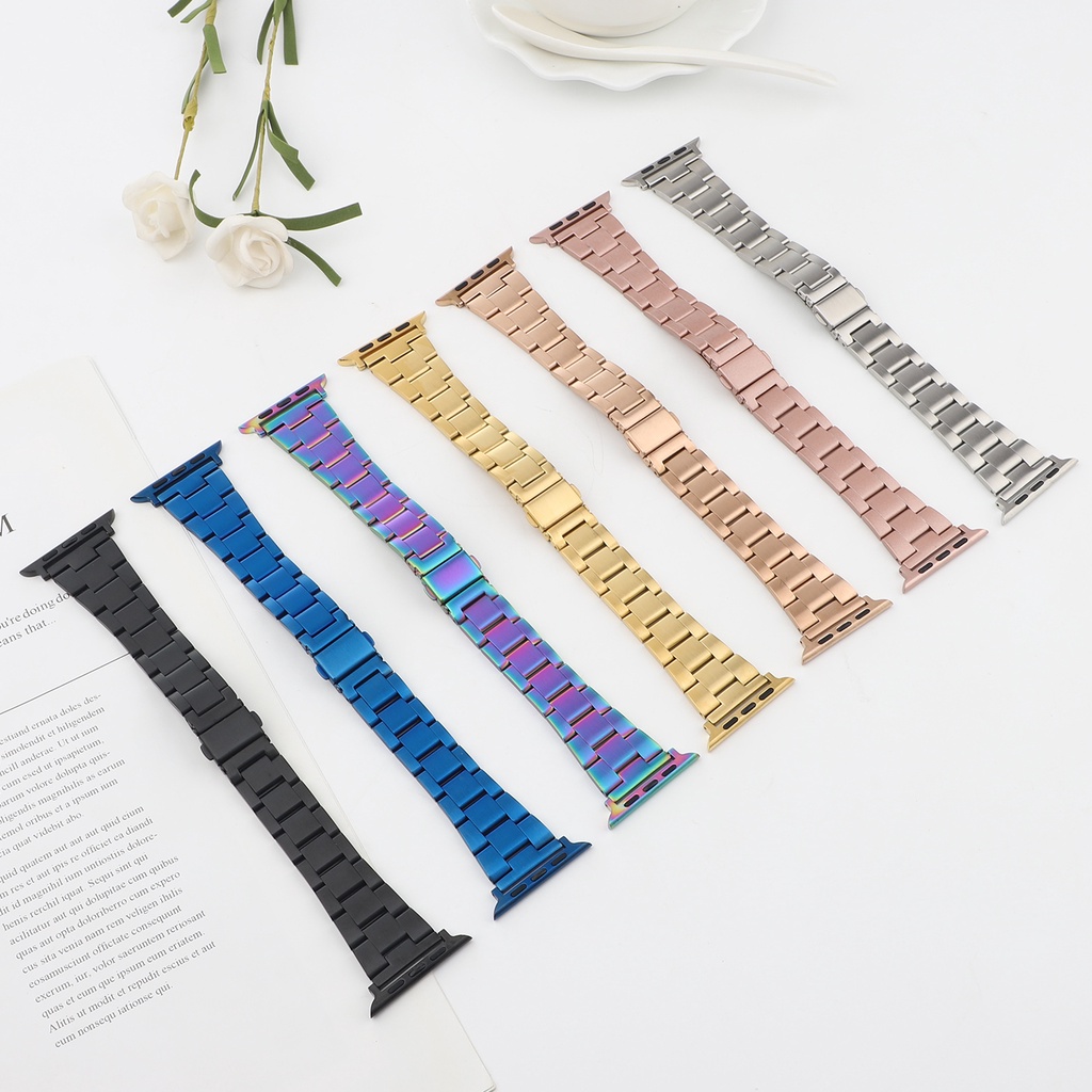 Dây Đeo Inox Cho Đồng Hồ Apple Watch Series 6 Se 5 4 3 2 1 38mm 40mm