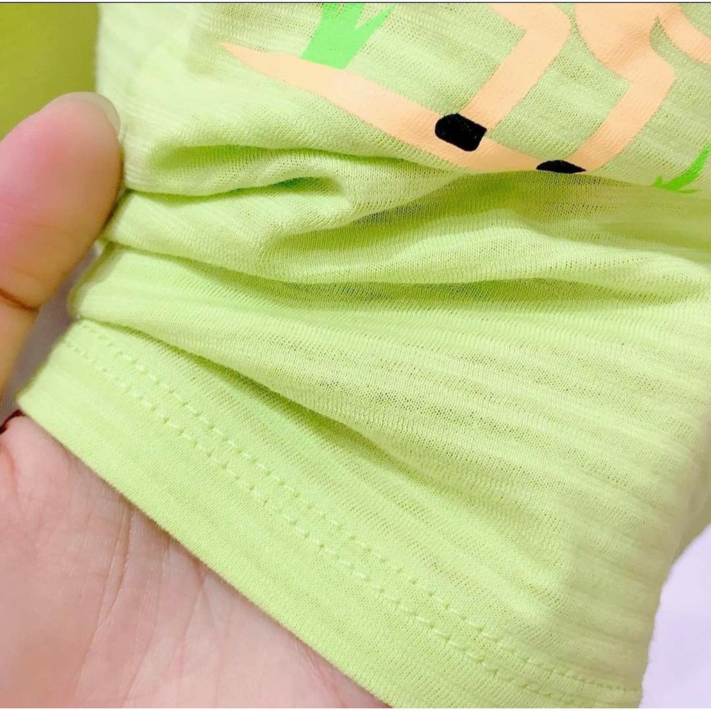 NH68B. Bộ dài sơ sinh Lullaby cài thẳng vải cotton mỏng mát