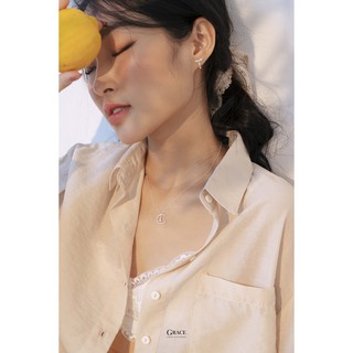 Khuyên tai bạc Grace - Amora (đôi)