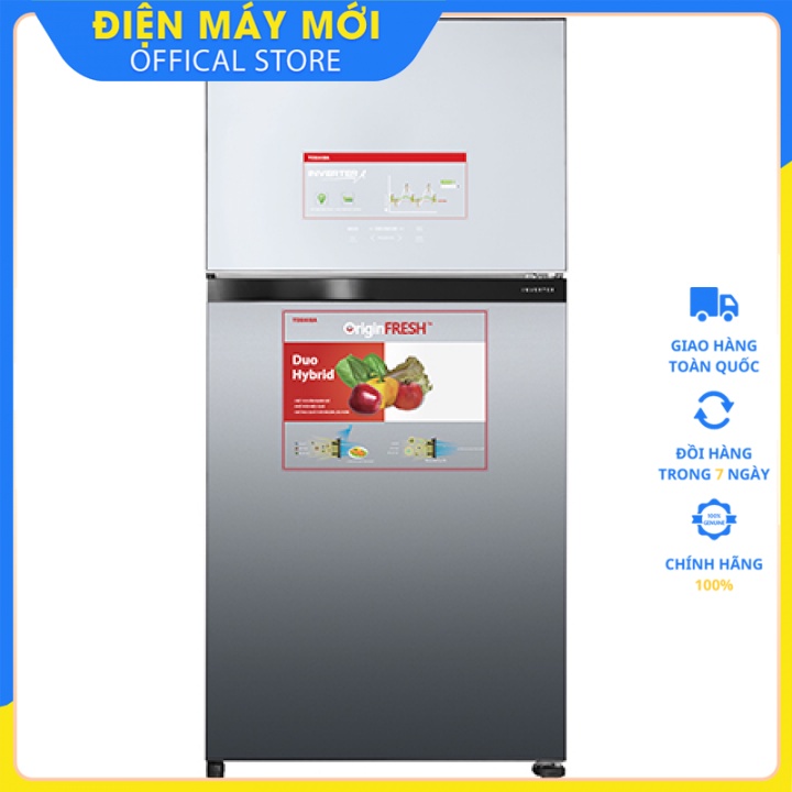 Tủ lạnh Toshiba 555 lít inverter GR-AG58VA  Xuất xứ Thái Lan- Hàng chính hãng