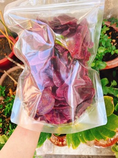 THUYTIENFOOD Khoai Tím Lát Sấy Giòn – Snack Ăn Vặt Healthy – Túi 200gr/500gr – Giòn Ngon Bổ Dưỡng