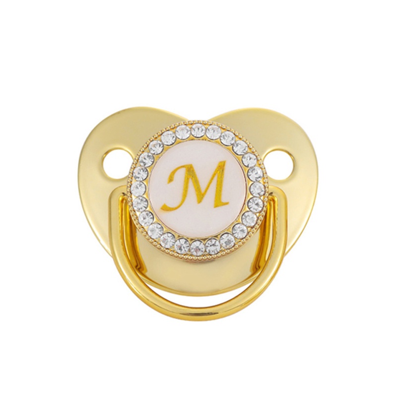 Núm ti giả họa tiết 26 chữ cái bằng silicone không chứa BPA an toàn cho bé