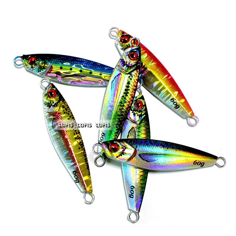 1 Mồi Câu Cá 3D Jig 20g / 30g / 40g / 60g / 80g