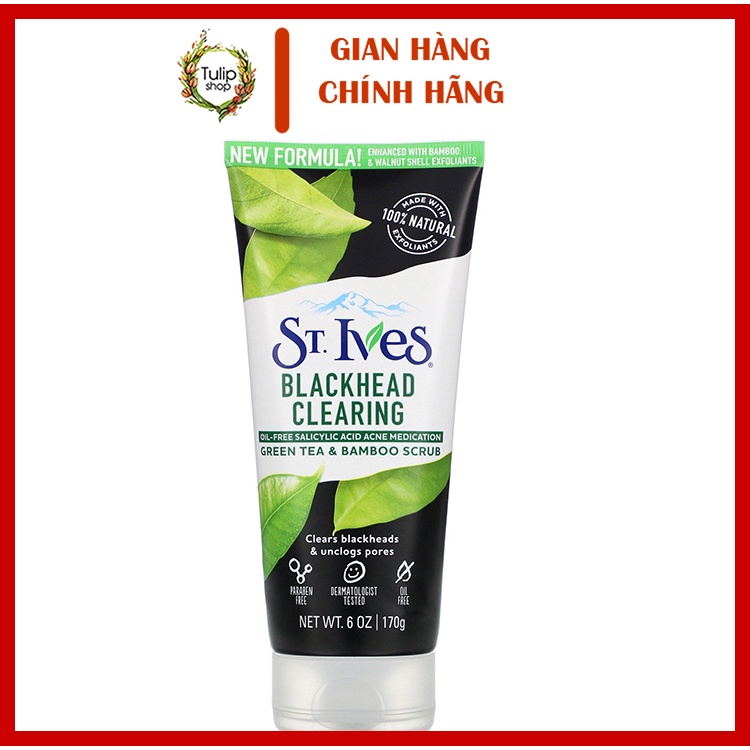 Tẩy Tế Bào Chết ST.IVES Trà Xanh Green Tea Scrub 170ml NEW 2018