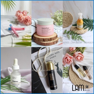 (Tổng hợp) Các set chụp ảnh mỹ phẩm có sẵn, phông nền chụp ảnh