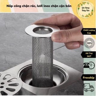 Set 2 nắp cống chặn rác, lưới inox chặn cặn bẩn