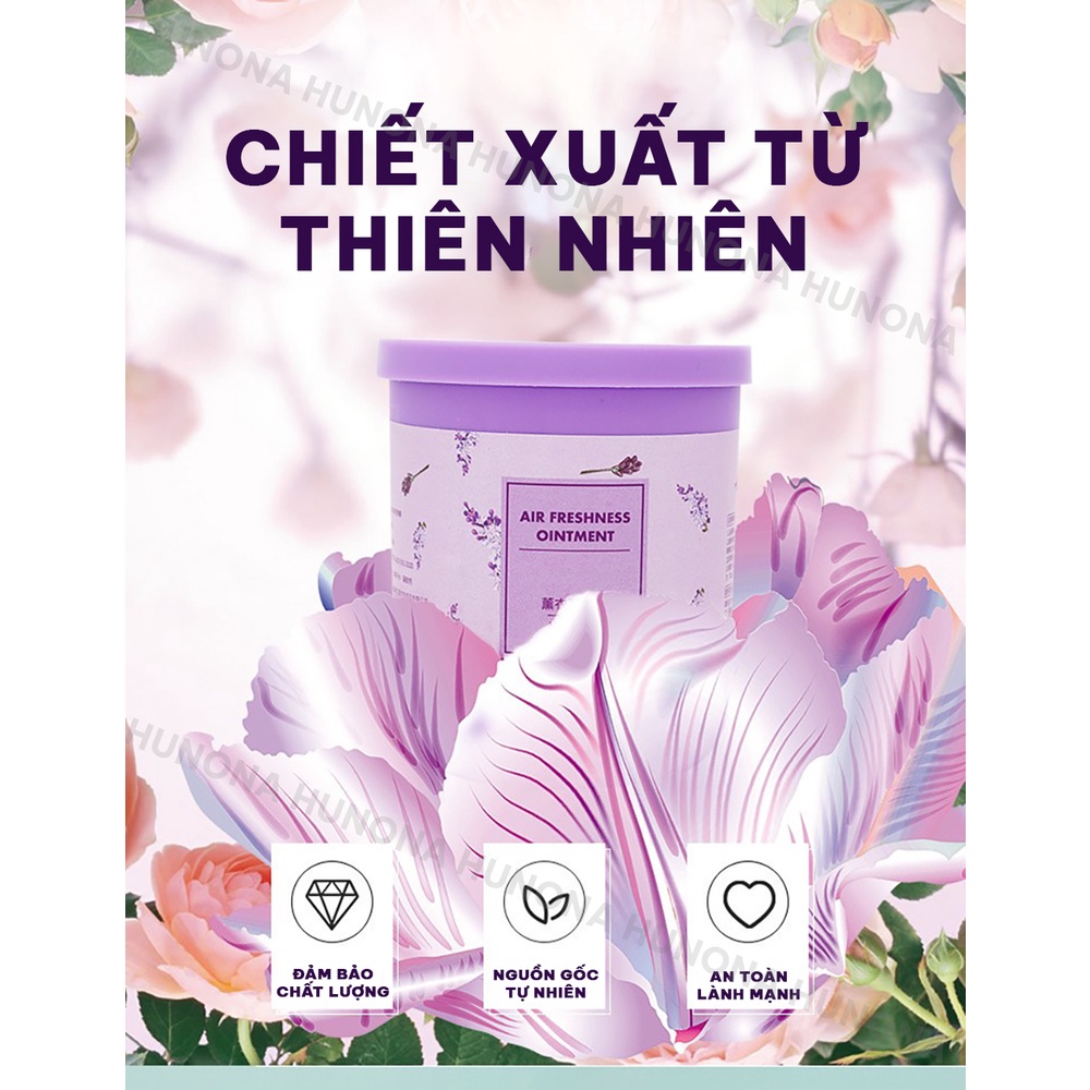 Sáp thơm phòng hương thơm thiên nhiên dạng gel, sáp khử mùi phòng ngủ, nhà vệ sinh mùi hương tự nhiên – HUNONA