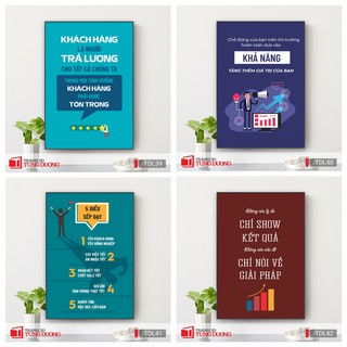 [Giá Xưởng] Tranh treo tường động lực văn phòng câu nói slogan truyền cảm hứng, tranh canvas trang trí DL24