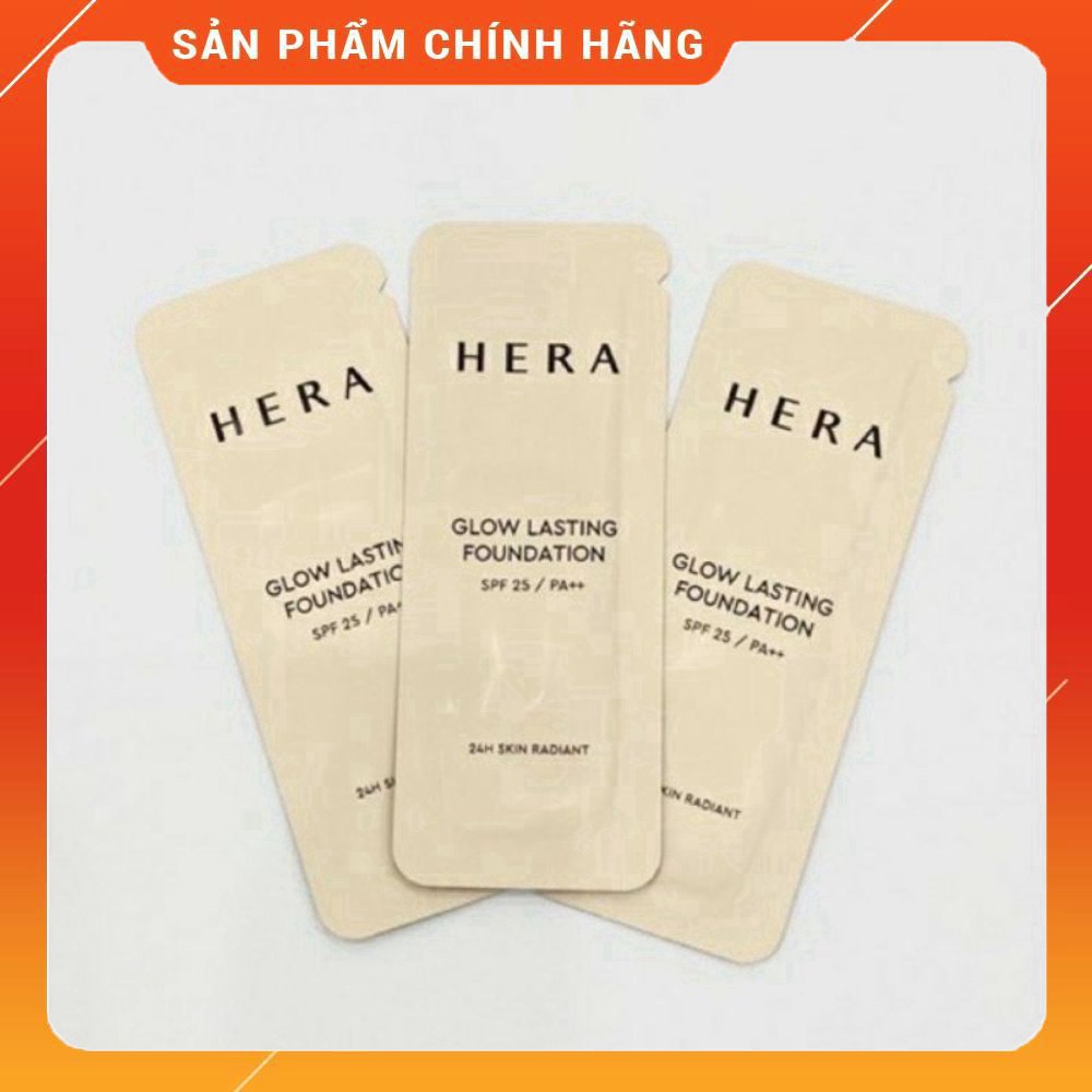 [Cực Hot] Kem Nền Ma Thuật Siêu Che Khuyết Điểm Và Giữ Tone Suốt 24 Giờ - Hera Glow Lasting Foundation SPF25/PA++ 1ml