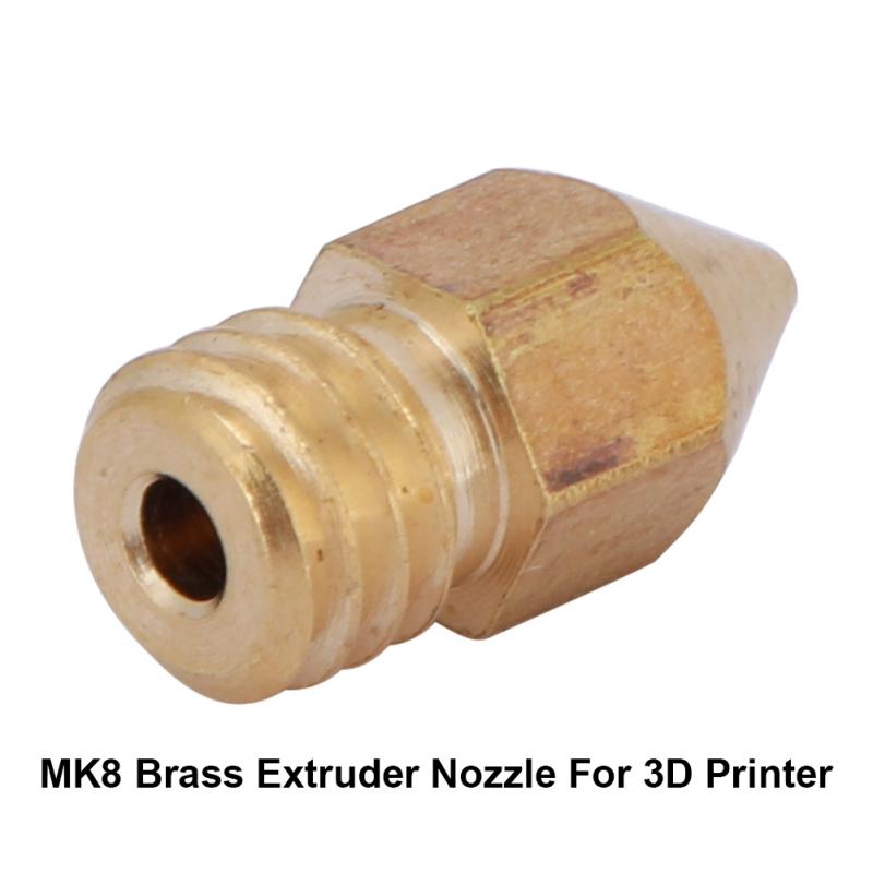 Bộ 10 vòi phun đùn đồng thau MK8 cho máy in 3D CR-10 A8 1.75mm / 0.4mm