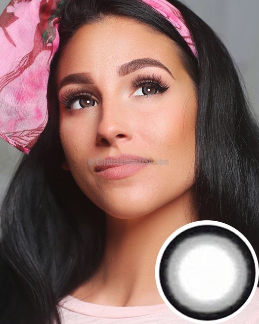 Sỉ HCM có sẵn kính áp tròng màu 1 cặp lens sakura xám