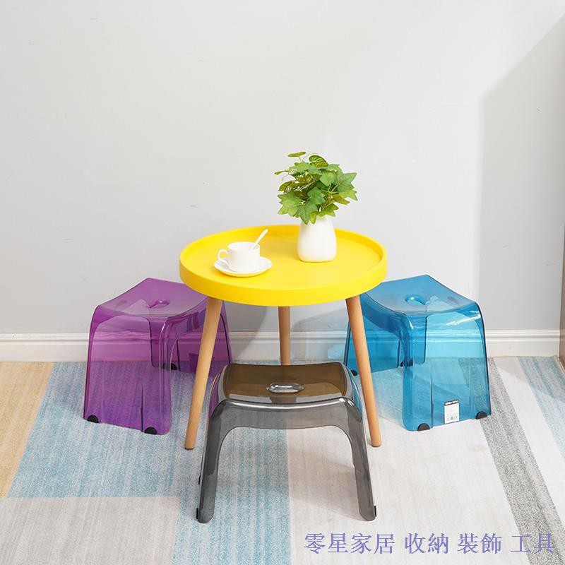 ✣✻Ghế nhựa Acrylic dày dặn trong suốt chống trượt tiện dụng cho nhà tắm