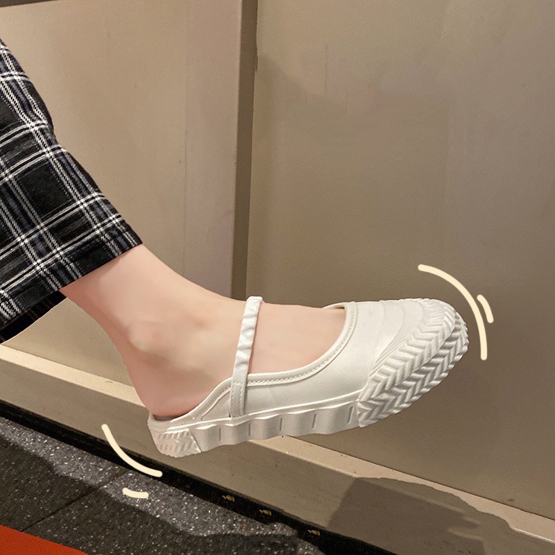 Giày sandal IELGY đế bệt nâng chiều cao thời trang Hàn Quốc dành cho nữ