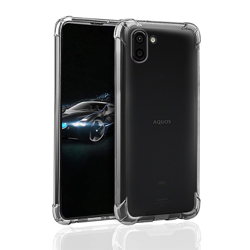 Crystal Clear Soft Case for SHARP Aquos R2 Back Cover Shockproof TPU Bumper Clear Protective vỏ điện thoại