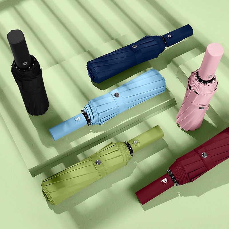 Dù Che Nắng/Mưa Chống Tia UV/Gió 10 Xương Gấp Gọn Tiện Dụng