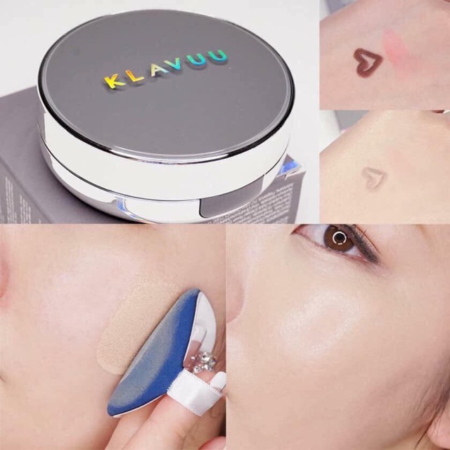 Cushion ngọc trai klavuu xám 2 lõi | BigBuy360 - bigbuy360.vn