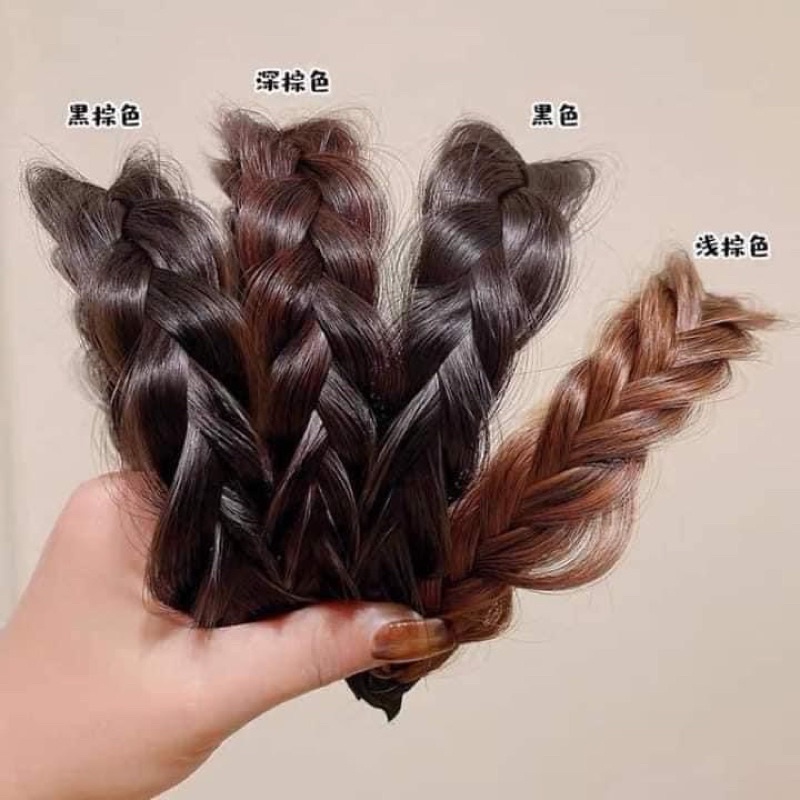 Bờm tóc tết sam bản to