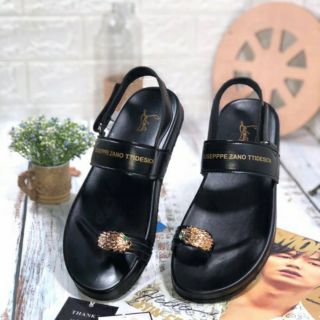 Dép quai hậu xỏ ngón giồng da den nam