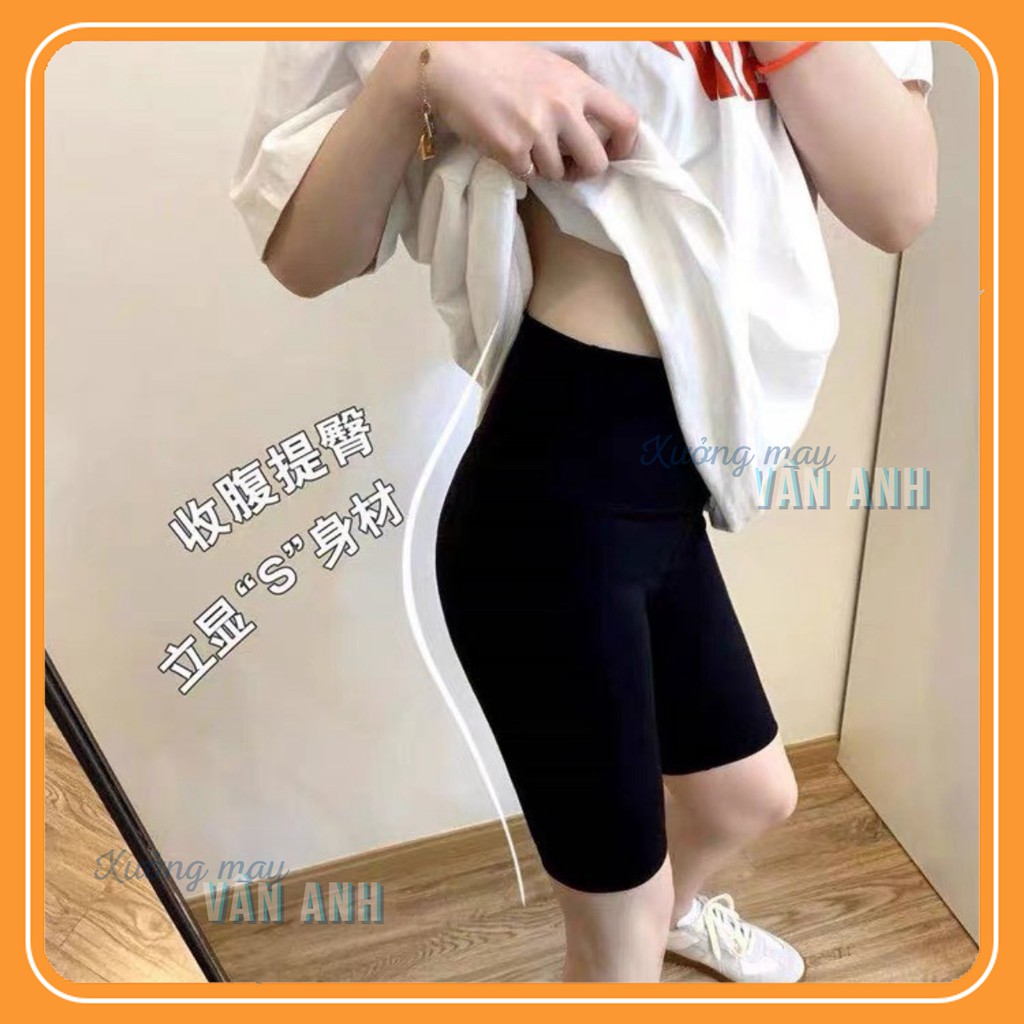 Quần legging nữ lửng cạp cao nâng mông co dãn 4 chiều giá rẻ