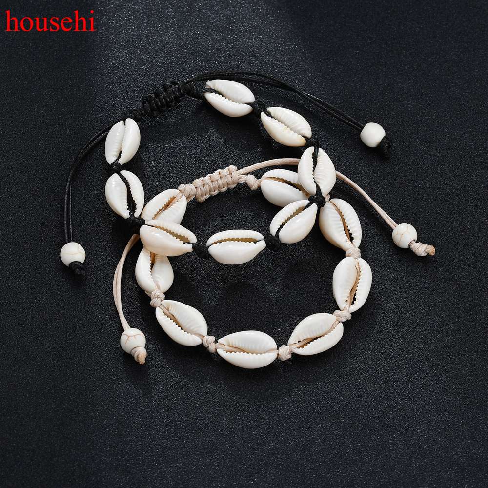 Vòng đeo tay hình vỏ sò thời trang đi biển mùa hè cho nữ