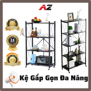 Kệ Đa Năng - Kệ Gấp Gọn - 3, 4, 5 Tầng Có Bánh Xe Bảo Hàng 24 Tháng Cao Cấp
