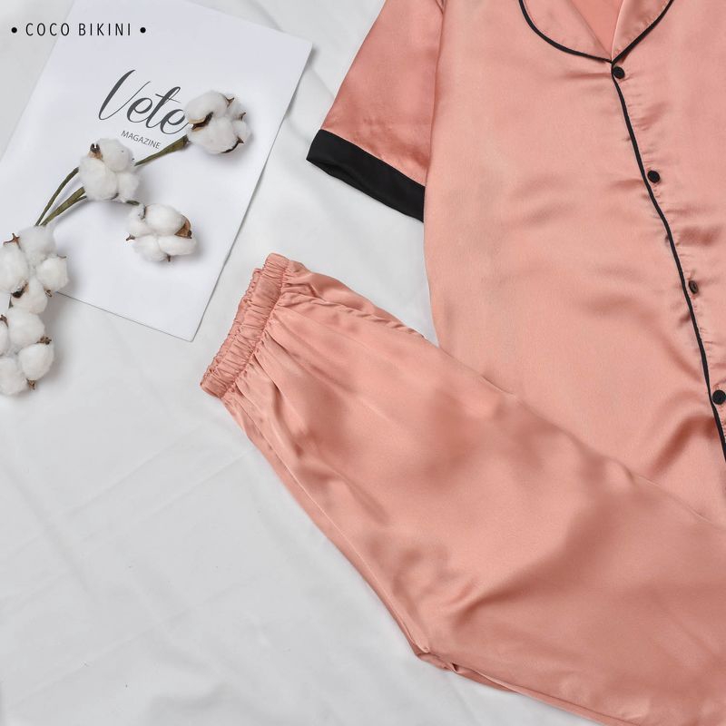 𝑪𝑶𝑪𝑶 𝑩𝑰𝑲𝑰𝑵𝑰 Bộ Đồ Ngủ - Đồ Mặc Nhà Lụa Satin ( VCC10131 ) | BigBuy360 - bigbuy360.vn